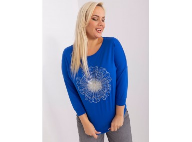 T-shirt avec imprimé -  cobalt