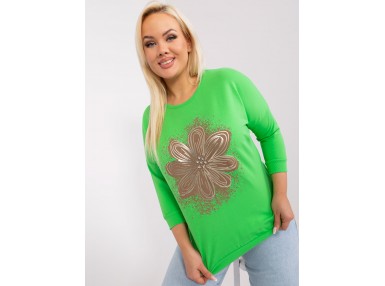 T-shirt à manches longues en coton - vert clair
