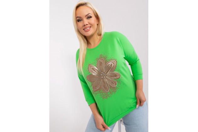 T-shirt à manches longues en coton - vert clair