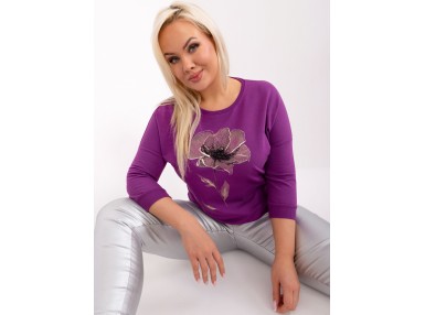 T-shirt avec imprimé - violet
