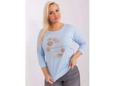 T-shirt avec imprimé - bleu clair