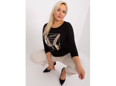 T-shirt avec imprimé - noire