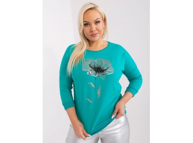 T-shirt avec imprimé - turquoise