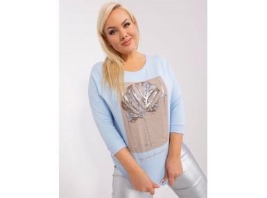T-shirt en coton - bleu clair