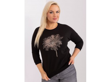 T-shirt en coton - noire