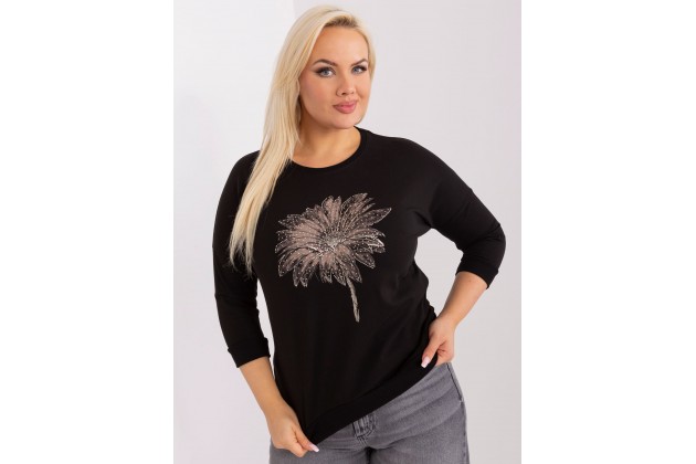 T-shirt en coton - noire