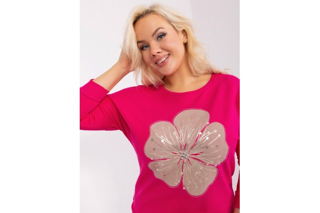 T-shirt à manches longues - fuchsia