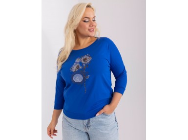 T-shirt avec imprimé -  cobalt