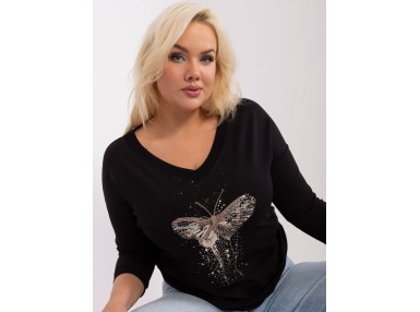 T-shirt en coton - noire