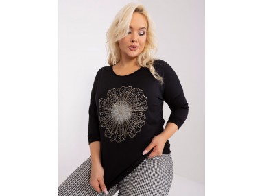 T-shirt avec imprimé - noire