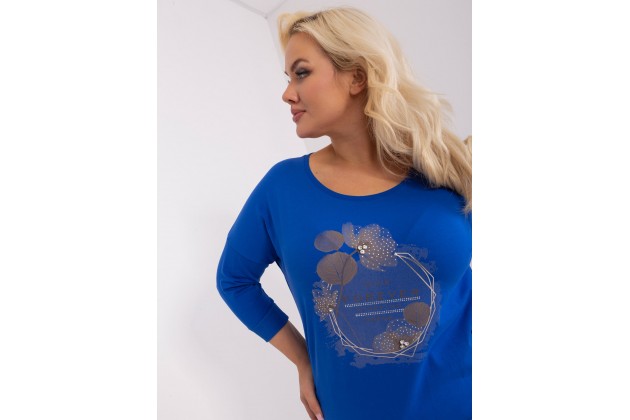 T-shirt avec imprimé -  cobalt