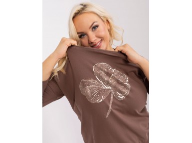 T-shirt avec imprimé - marron