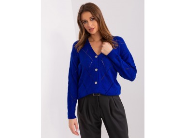 Gilet col V d'un - cobalt
