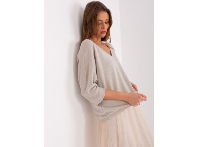 Pull ample - beige