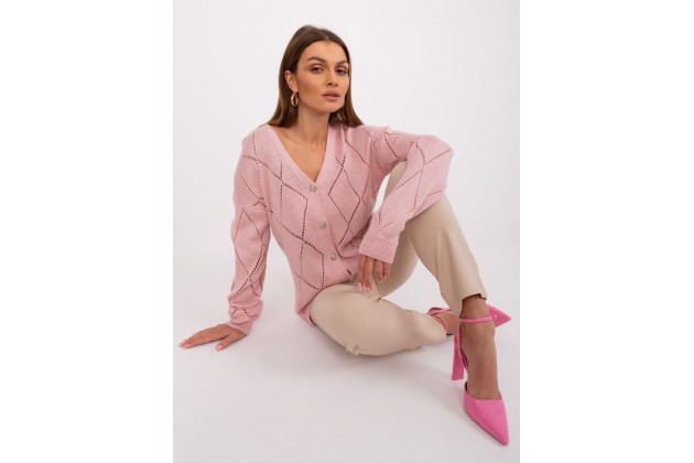 Cardigan - rose clair