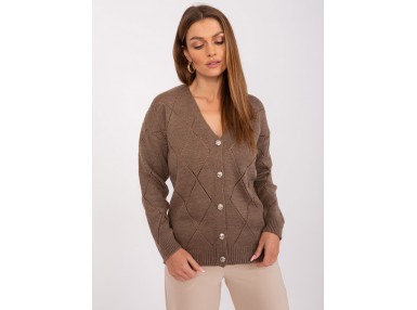 Gilet col V d'un - marron