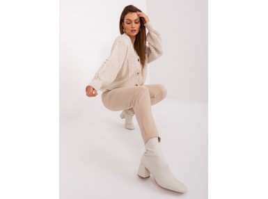 Gilet col V d'un - beige clair