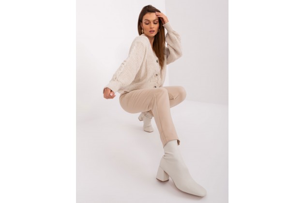 Gilet col V d'un - beige clair