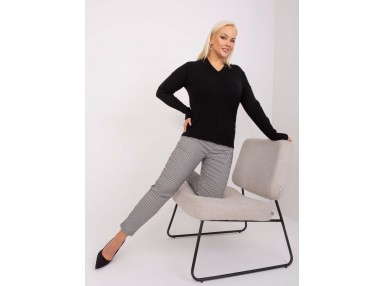 Pull moulant en maille - noir