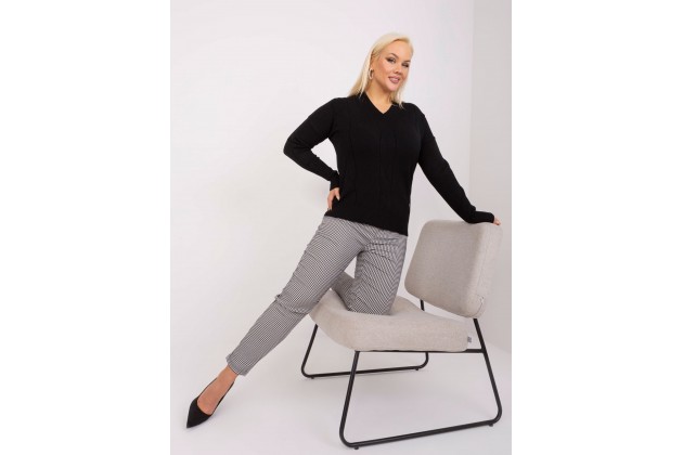 Pull moulant en maille - noir