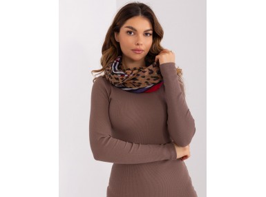 Echarpe tube et snood - marron