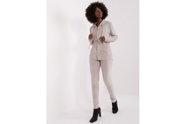 Ensemble confort avec sweat et pantalon - gris