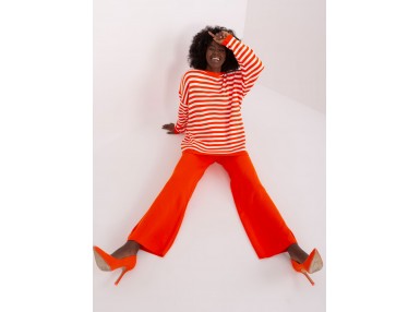 Ensemble confort avec sweat et pantalon ample - orange