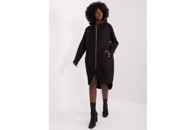 Sweat à capuche zippé - noir