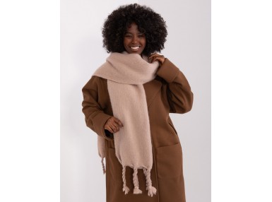 Écharpe frangée  - beige