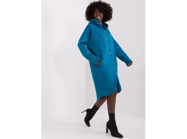 Sweat à capuche zippé - maritime