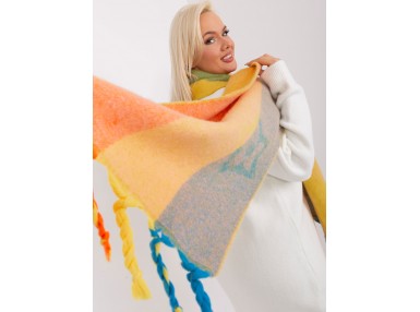 Écharpe frangée - multicolore
