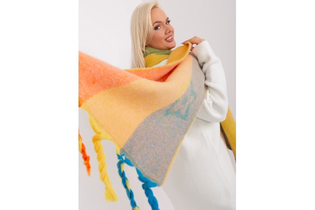 Écharpe frangée - multicolore