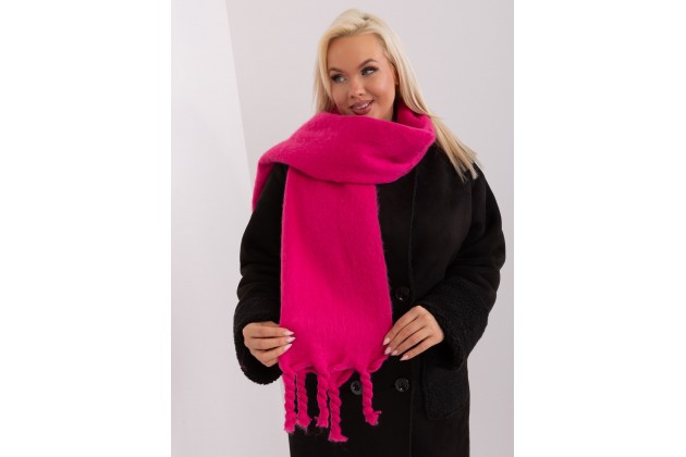 Écharpe frangée - fuchsia