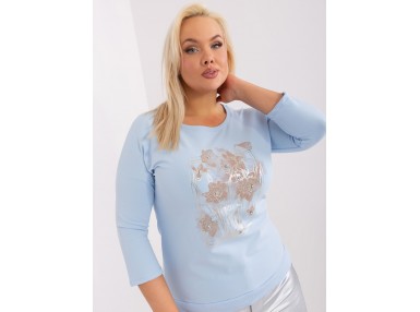 T-shirt en cotton - bleu clair