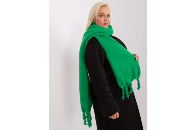 Écharpe à franges - vert
