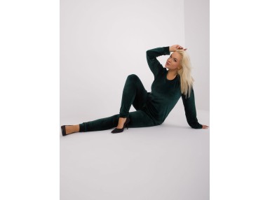 Ensemble avec chemisier et pantalon - vert