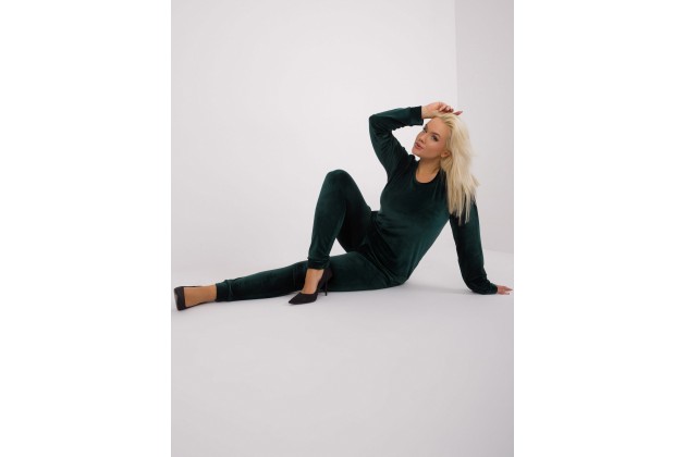 Ensemble avec chemisier et pantalon - vert