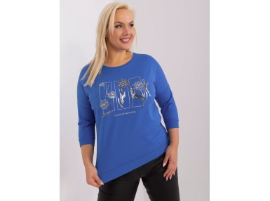 T-shirt en cotton - bleu foncé