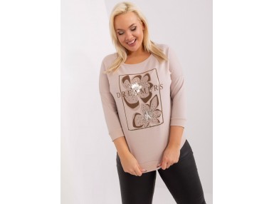 T-shirt en cotton - beige