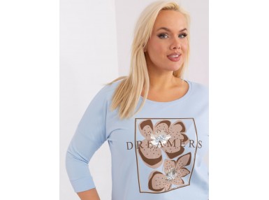 T-shirt en cotton - bleu clair