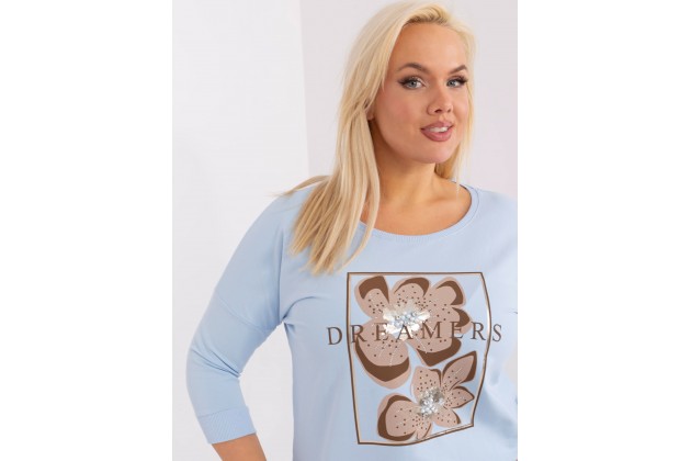 T-shirt en cotton - bleu clair