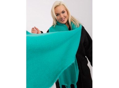 Écharpe frangée - turquoise