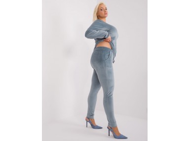 Ensemble avec chemisier et pantalon - gris