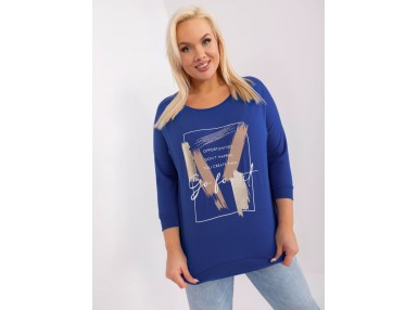 T-shirt avec imprimé - cobalt