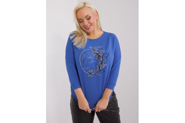 T-shirt en cotton - bleu foncé