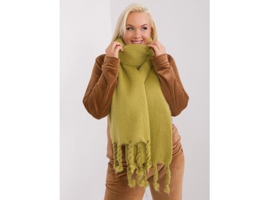 Écharpe à franges - olive