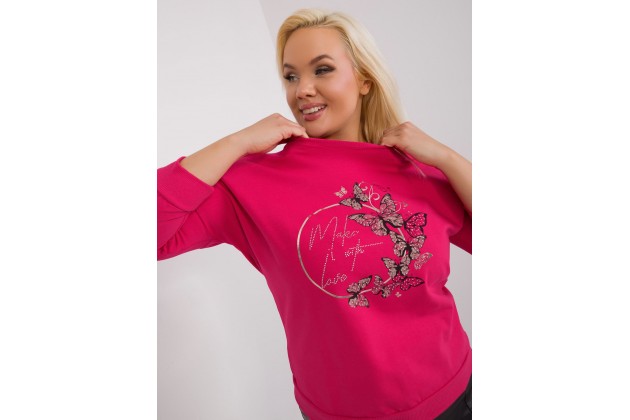 T-shirt en cotton - fuchsia
