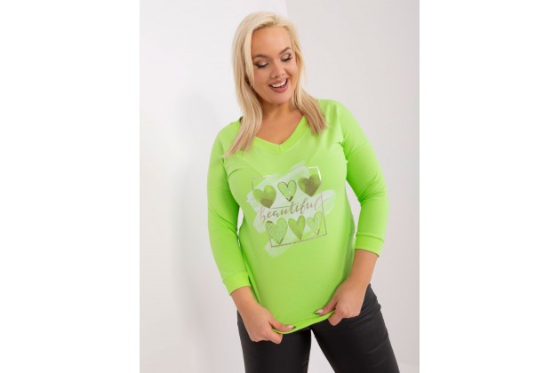 T-shirt à manches longues en coton - vert clair