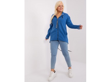 Sweat zippé - bleu foncé