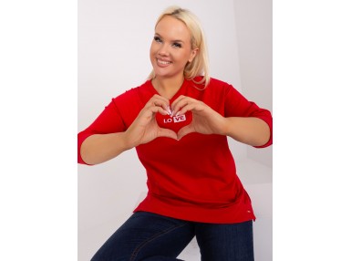 T-shirt en coton - rouge